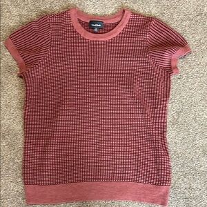 Modcloth Red Short Sleeve Sweater